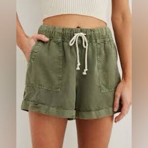 Aerie High Waisted Tie Waist Short